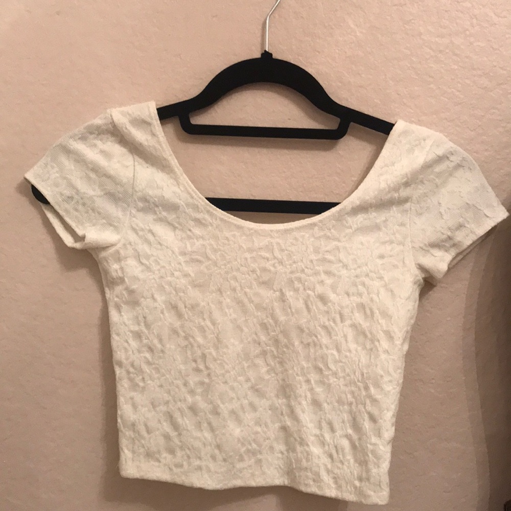 Abercrombie and Fitch white top